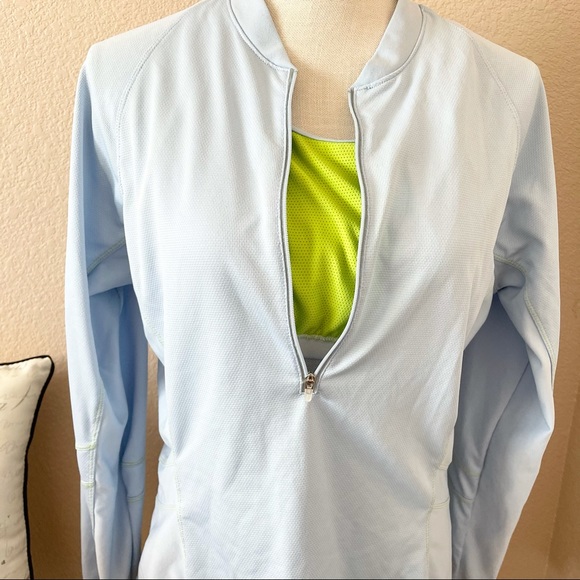 Nike womens blue sphere dry zip up sweatshirt L - Picture 2 of 7